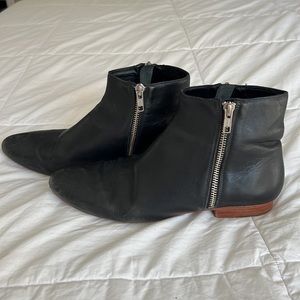 Loeffler Randall Black Leather Booties